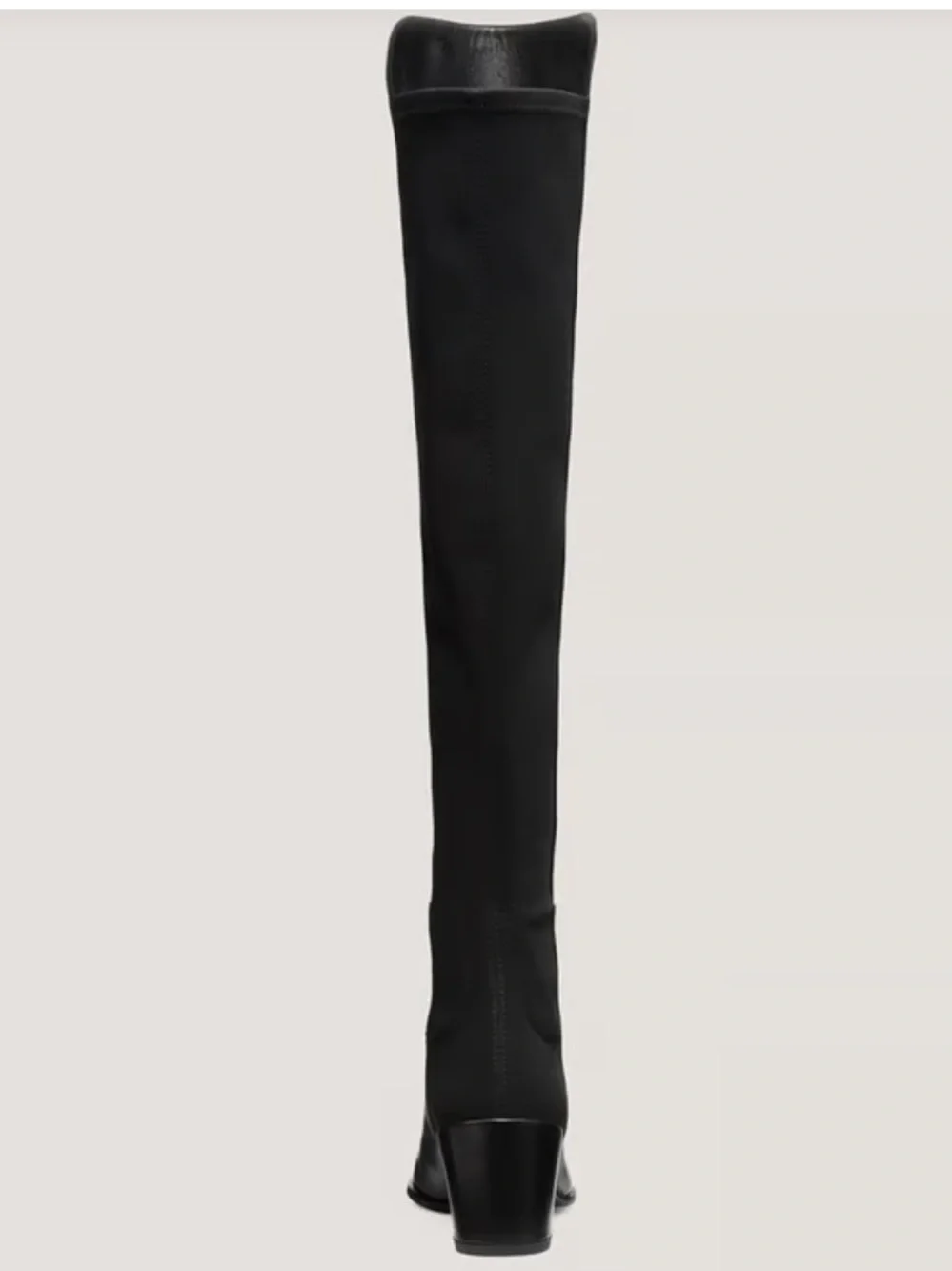 Stuart Weitzman City Block Over-the-Knee Boots - Black Leather